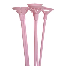 Kit 100 Balloon Grip Rod Balloon Support Rod 32cm/6mm Various Colors - Hồng - Xem 1