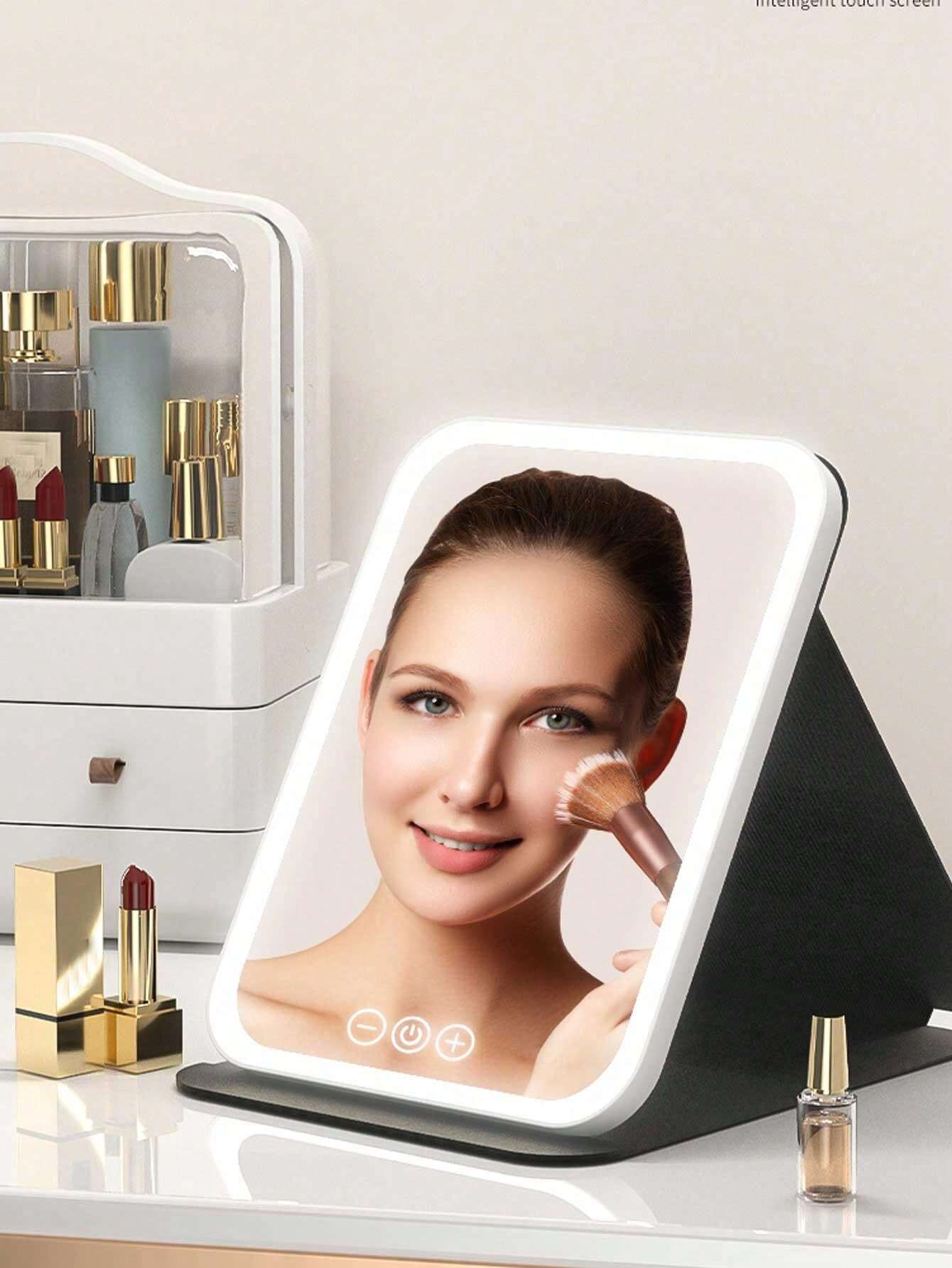 LED Lighted Makeup Mirror, Foldable, Smart, High Definition, Portable