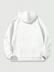 女式卫衣外套，秋冬款，拉链开合，保暖内衬，美式风格，品牌标志，十字英文字样印花 - 白色 - 查看 2