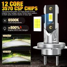 S&D H7 LED Headlight Kit Mini Bulb CSP 3570 For Car Headlamp Auto Fog Lamps Canbus Turbo Automobile Led 12V 6000K