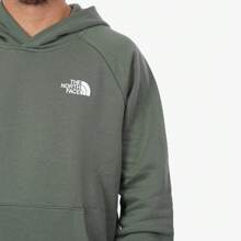 The North Face Mens Reglan Red Box Hoodie Overhead Hooded Sweatshirt - Khaki - View 3