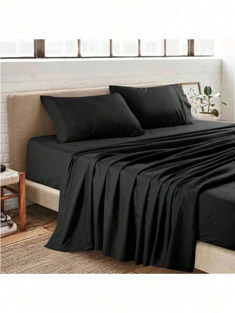 Sheet Set Queen Microfiber Ultra Soft Breathable 4 Piece Full Size Bed