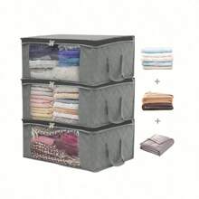 Hộp lưu trữ quần áo vải không dệt Trang trí trang trí lễ hội Trang trí phòng Trang trí nhà Trang trí phòng ngủ Quần váy Giày Jeans Bốt Váy - Xám - Xem 3
