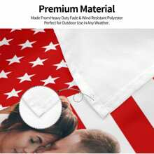 1 pezzo Bandiera decorativa personalizzata in poliestere a motivo della bandiera americana rossa per giardino, club, concerti, bar, dormitori, soggiorni, camere da letto - resistente, senza bisogno di elettricità