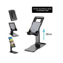 Steel Cell Phone Holder Universal Portable Adjustable Desk Stand - 黑色 - 查看 3