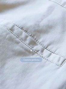 ANTONIO STORE "Men's Twill Trousers Tailored Sport Fine Knife Pocket Built-In Pocket - 淺灰色 - 查看 1