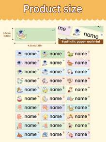 100pcs Custom Personalized Kids Fun Selfie Photo DIY Face Name ID Cartoon Nursery Vinyl Backpack Cute Themed Stickers Gift School Supply Students Lunchbox Label Classroom Stationery Tags Office Clothing