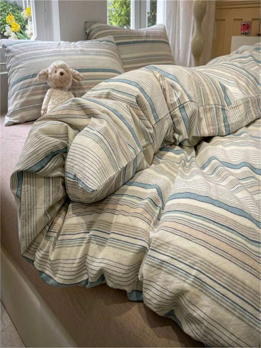 3pcs New Soft & Skin-Friendly Pre No-Label Style Bedding Set