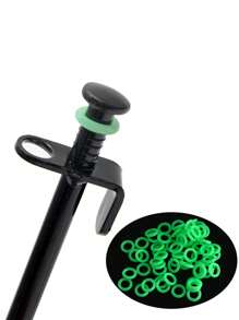 20pcs Tent Post Ring Fluorescent Glow-In-The-Dark Tent Ring Tent Pin Ring Tent Accessories - Green - View 6