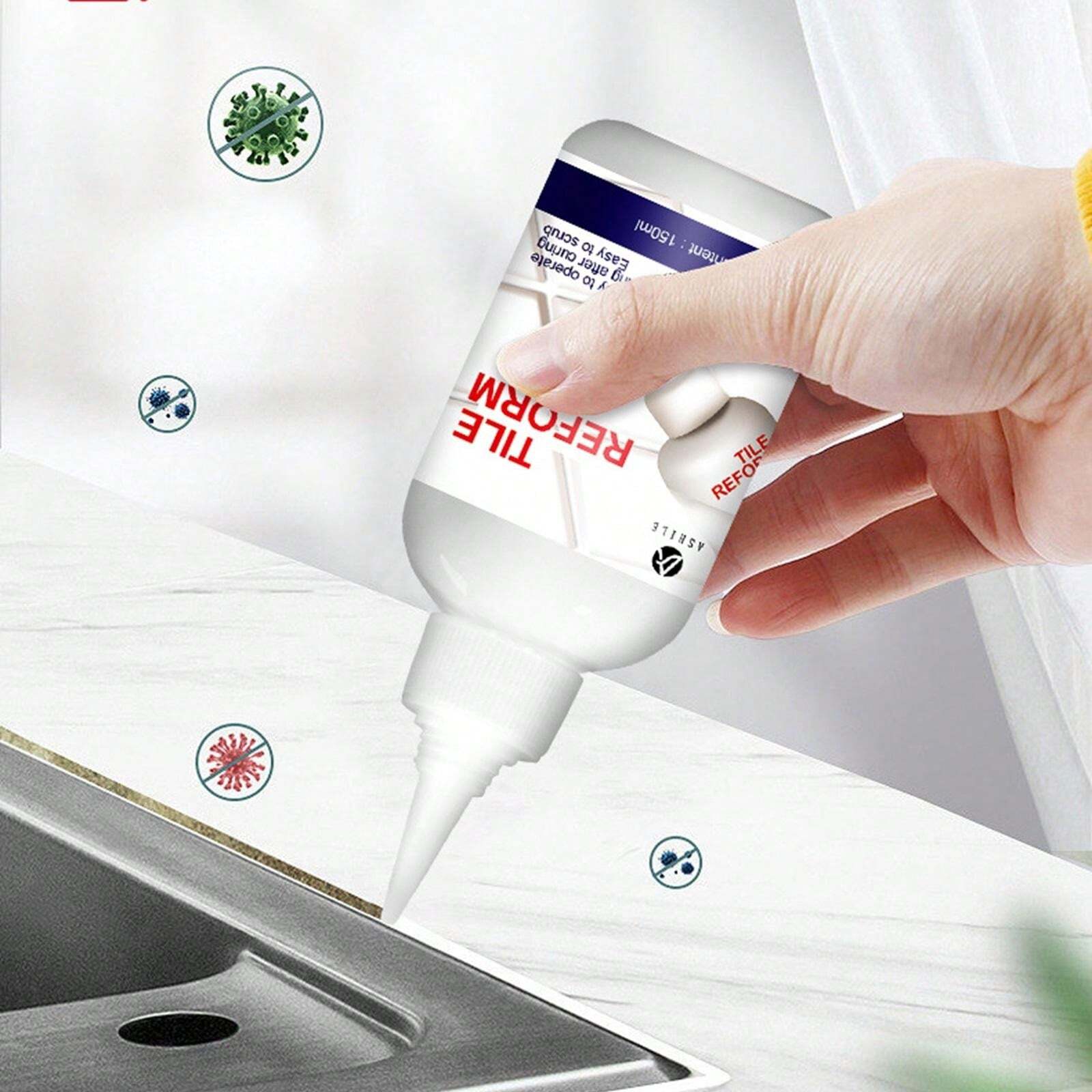 White Waterproof Ceramic Tile Grout Sealer For Kitchen And Bathroom ...