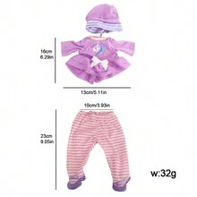 娃娃衣服适合 12-14 英寸娃娃，时尚娃娃连衣裙，娃娃独角兽连体衣，娃娃睡衣，娃娃泳衣，可爱娃娃配饰，适合女孩生日圣诞礼物玩具 - 多款式 - 查看 15