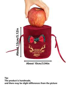 1 件 - 圣诞节抽绳礼品袋、圣诞快乐、婚礼糖果袋、鹿角、铃铛抽绳袋、天鹅绒礼品袋、可重复使用的圣诞礼品袋、派对礼品、驯鹿主题亚麻零食袋、圣诞夜苹果礼品袋、幸运水果包装袋、糖果礼品袋、装饰纪念品袋、圣诞植绒抽绳袋、适用于圣诞树装饰品、圣诞节和新年礼品包装、圣诞派对礼品袋 - 彩色 - 查看 8