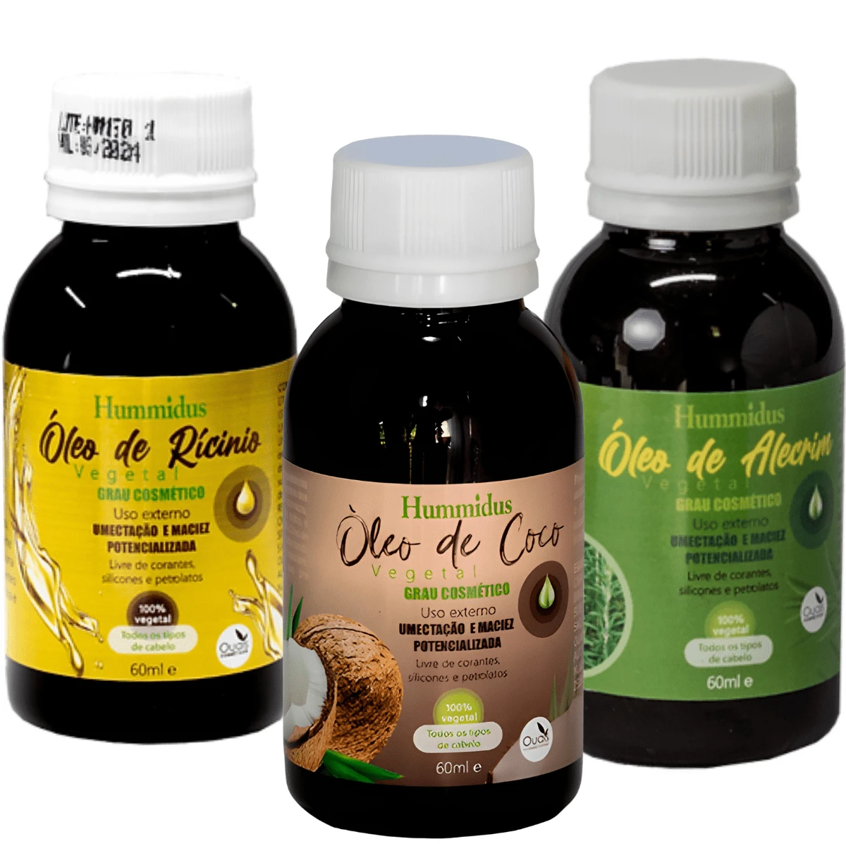 Castor Oil + Coconut + Rosemary Hair Oil Kit 60ml for Sale Australia