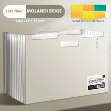 1 件垂直手风琴文件整理袋，大容量文件夹，25 层扩展，返校，学校用品 - 彩色 - 查看 29
