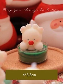 1pc 圣诞节小茶蜡限量新品香薰蜡烛伴侣礼物生日礼物家居装饰蜡烛 - 彩色 - 查看 10