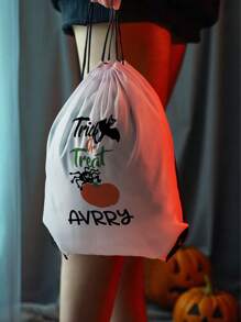 1 pieza Bolsa personalizada de Halloween y bolsas personalizadas para trick or treat, perfectas para llevar todos tus dulces de Halloween! Bolsa de transporte con diseño de fantasmas con nombre personalizado, bolsa de dulces de Halloween personalizada. Regalo de aniversario, regalo de San Valentín, regalo de cumpleaños, regalo para la mejor amiga, regalo para mamá, regalo para novia, regalo para ella, regalo para esposa, regalo de Navidad, regalos del Día de Halloween, regalos de Acción de Gracias, Feliz Día de Halloween