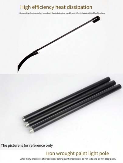 1pc LED Vloer Lamp, Living Room Bedroom Reading Writing Eye Caring St Minimalist Moderne High Quality Chip/High Luminous Efficiency/Low Power Consumption, USB Port, 5V Voltage Safer, Black/White, Warm White/White Verlichting view 8