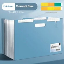 1 件垂直手风琴文件整理袋，大容量文件夹，25 层扩展，返校，学校用品 - 彩色 - 查看 27