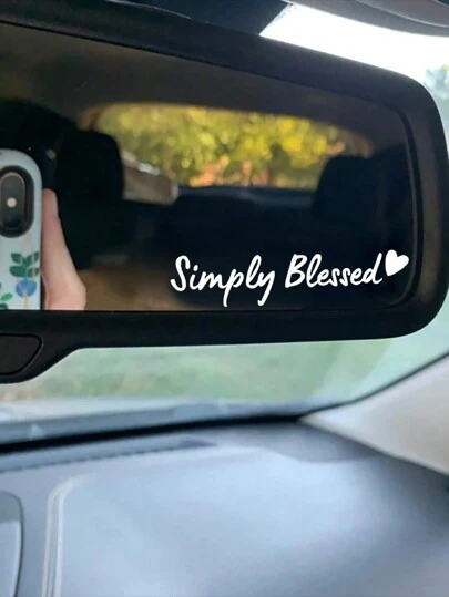 RandySticker 简单 | 相信上帝 | 耶稣是王 | 像耶稣一样去爱 汽车后视镜 化妆镜贴纸 励志短语贴纸 门窗 房间 客厅装饰贴纸 杯子 笔记本 家居生活贴纸、贴纸、墙贴花、乙烯基贴花用于家居装饰、春季装饰品让您的家焕然一新、拉玛装饰贴纸礼物生日毕业