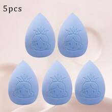 Princess Makeup Sponge Set, For Blending, Liquid, Cream, And Powder Foundation,For Loose Powder And Body Powder Application, Velvet Cosmetic Makeup Sponge For Liquid Foundation And Powder - Multicolor - View 13