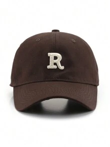 1pc Unisex Embroidered Capital Letter R Fashion Baseball Cap - Multicolor - View 16