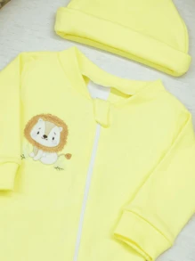 SHEIN Little Baby Neutral Unisex Maternity Set Yellow  Maternity Outfit For Boys And Girls Yellow  Group 100% Soft And Hypoallergenic Cotton - Màu vàng - Xem 7