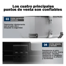 Maletero De Aleación De Aluminio Para Motocicletas 65l - Unitalla - Ver 6