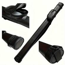 Black Dual-Hole 1/2 Structure Pool Cue Stick Shaft Sleeve, Suitable For 9-Ball Cue Sticks, Stylish Design And Easy To Carry - Black - View 10