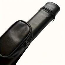 Black Dual-Hole 1/2 Structure Pool Cue Stick Shaft Sleeve, Suitable For 9-Ball Cue Sticks, Stylish Design And Easy To Carry - Black - View 9