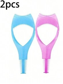 1pc Multi-Function Eyebrow/Eyeliner/Eyelashes Stencil Kit, Beginner Eyebrow Shaper Template, Makeup Tool For Travel & Everyday Use - Multicolor - View 11