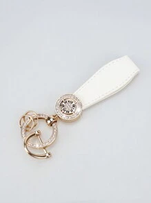 1pc Fashion Roman Numeral Keychain, Car Key Chain With Anti-Lost O-Ring, Minimalist Key Ring Lanyard Keyring, Unisex - one-size - View 8