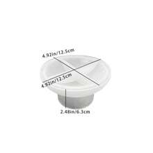 Vintage Style High-Foot Silicone Tray Mold, Simple Elegant Tea Plate Silicone Resin Plaster Mold For Homemade - White - View 2