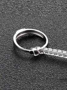 Bộ 4/8 chiếc dụng cụ điều chỉnh kích cỡ nhẫn trong suốt, nhẫn điều chỉnh kích cỡ dạng cuộn vô hình, nhiều sự kết hợp khác nhau. - Nhiều màu - Xem 4