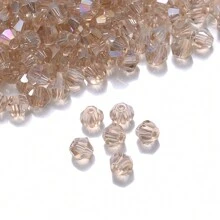 200pcs/Set 4mm Bicone Artificial Crystal Beads For Necklace Bracelet Making Colorful Faceted Glass Spacer Beads DIY Accessories - Facted Beads - View 7