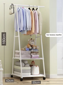 Simple Hanger, Folding Mobile Assembly, Multifunctional Floor Standing Clothes Drying Rack - 三角晾衣架 - 查看 8