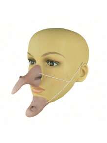 万圣节女巫鼻子角色扮演道具复古女巫装扮鼻子万圣节派对装饰礼物，圣诞节 - 彩色 - 查看 2