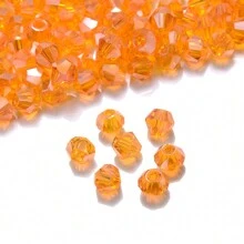 200pcs/Set 4mm Bicone Artificial Crystal Beads For Necklace Bracelet Making Colorful Faceted Glass Spacer Beads DIY Accessories - Facted Beads - View 17