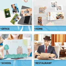 100 件热封塑料套，5.31 英寸 X 3.74 英寸，照片保护膜层压，透明层压袋 - 無色 - 查看 4