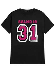 Psalm 18 Gospel Religious Unisex T-Shirt 100% Cotton New Release Shipping Various Colors!! - 黑色 - 查看 1