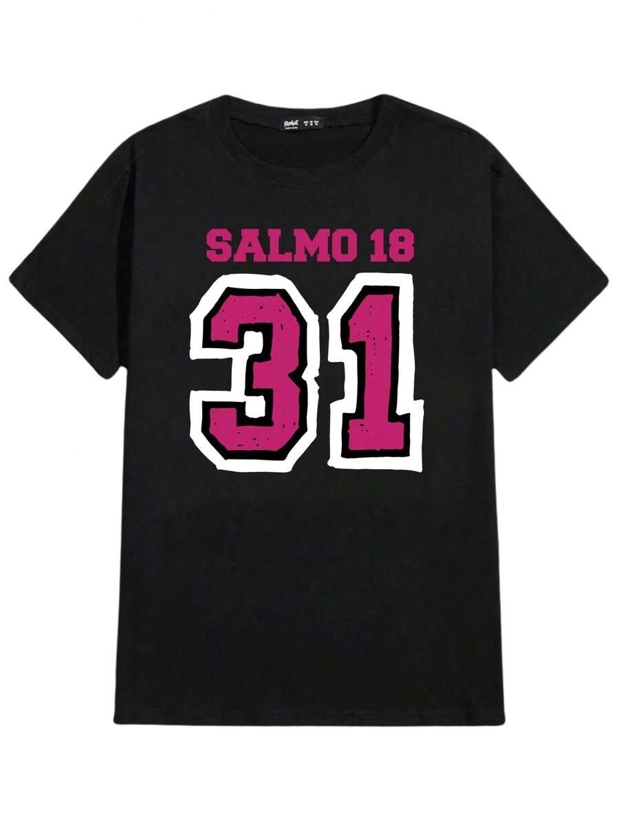 Psalm 18 Gospel Religious Unisex T-Shirt 100% Cotton New Release Shipping Various Colors!! - 黑色 - 查看 1