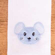 5 100% Cotton Plush Mouth And Shoulder Bib Towels Maternity Kit - Màu xanh hải quân - Xem 2