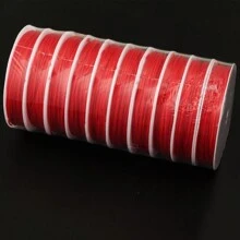 10 Rolls/Pack 100 Yards Colorful Non-Elastic Nylon Beading Cord,0.8mm Multicolor Beaded Thread String For Beading Necklace Bracelet Making Diy Jewelry Crafts Braided String Macrame Cord