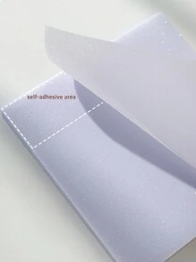 1包透明便利貼，便攜尺寸，馬卡龍星空亮片自黏式，50張，備忘錄便箋，辦公室、學校必備，開學文具用品 - 均碼 - 查看 11