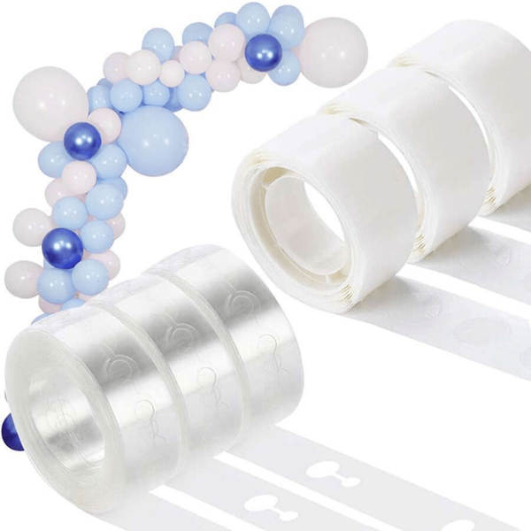 Balloon Arch Kit Balloon Decorating Strip Kit For Garland, 49.2 Feet Balloon Tape Strip, 300 Dot Glue Point Stickers For Party Wedding Birthday Shower Decorations (Upgraded Version),Christmas