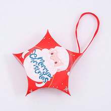10pcs Christmas Candy Boxes, Xmas Eve Gift Packaging Star Boxes - Multicolor - View 8