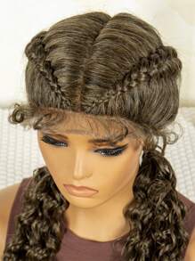 Extensiones de cabello sintético multicolor de trenzas rizado y multifilamento