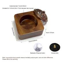 Chinese Style Creative Walnud Wood Incense Burner For Aromatic Incense And Home Decor - Multicolor - View 6