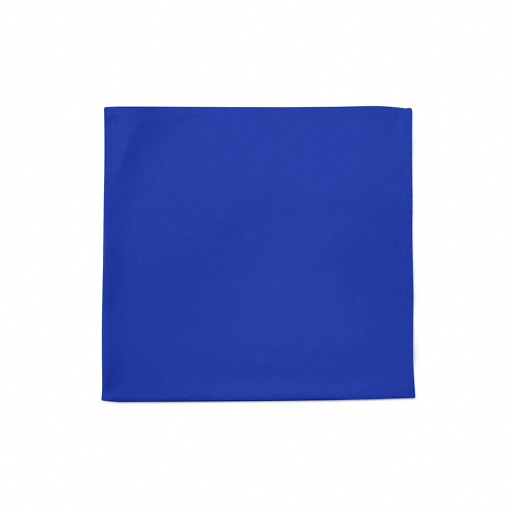 Pack Of 5 Handkerchiefs For Men Soft Pure Cotton Hanky Pocket Square - 寶藍色 - 查看 1