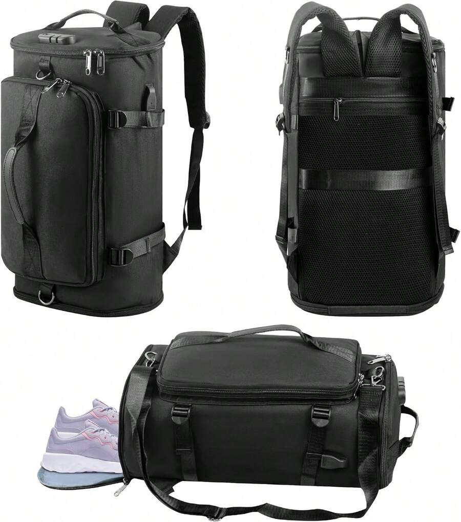 Gym Bag For Men And Women, 40L Waterproof Sports Travel Duffel Bag With