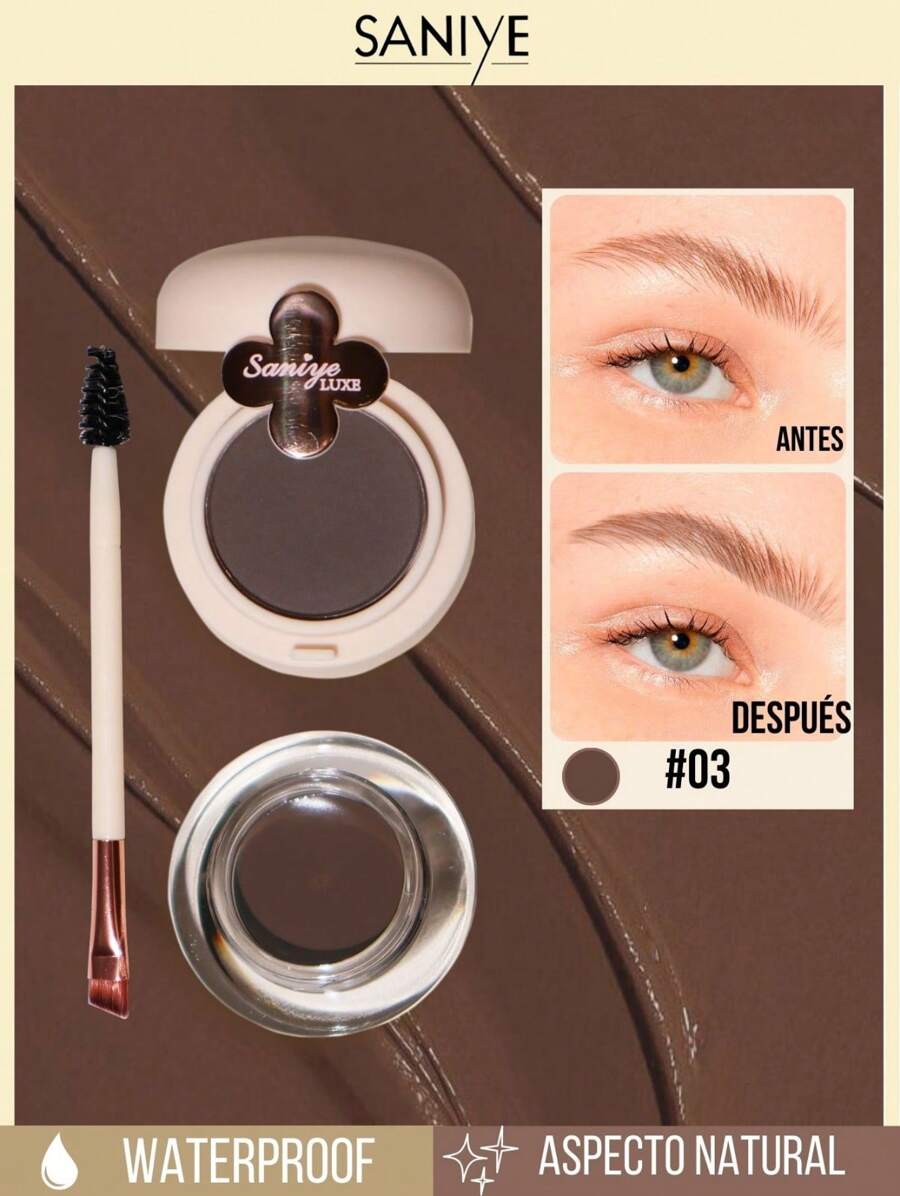 SANIYE LUXE LS010 pomada para ceja con cepillo incluido - 3 - Ver 1